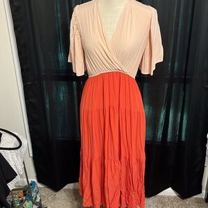 R. Vicimos two toned dress